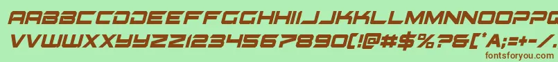 gypsykillercondital Font – Brown Fonts on Green Background