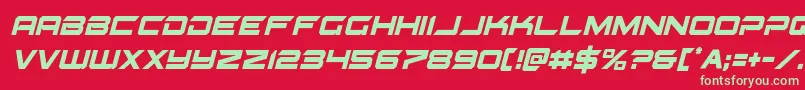 gypsykillercondital Font – Green Fonts on Red Background