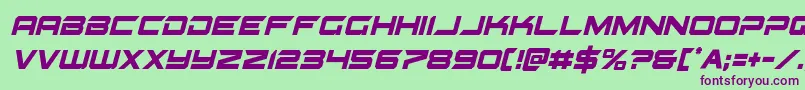 gypsykillercondital Font – Purple Fonts on Green Background