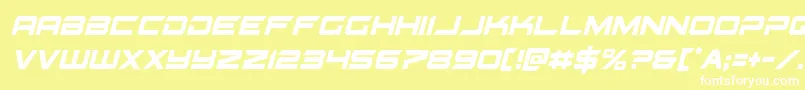 gypsykillercondital Font – White Fonts on Yellow Background