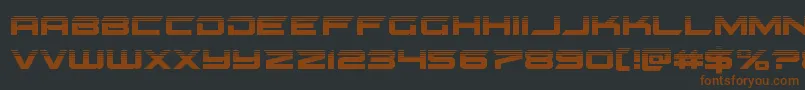 gypsykillerhalf-fontti – ruskeat fontit mustalla taustalla