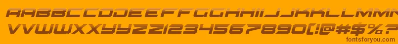 gypsykillerhalfital Font – Brown Fonts on Orange Background