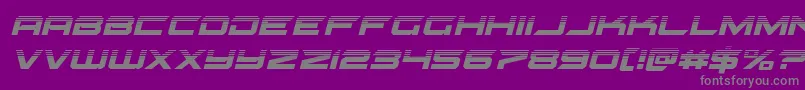 gypsykillerhalfital Font – Gray Fonts on Purple Background