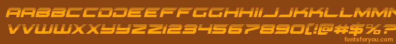 gypsykillerhalfital Font – Orange Fonts on Brown Background