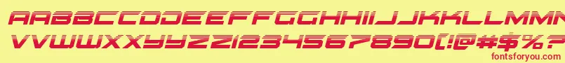 gypsykillerhalfital Font – Red Fonts on Yellow Background