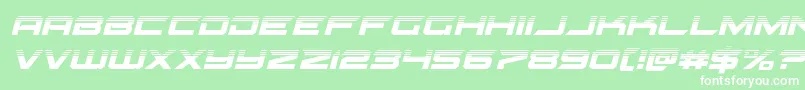 gypsykillerhalfital Font – White Fonts on Green Background