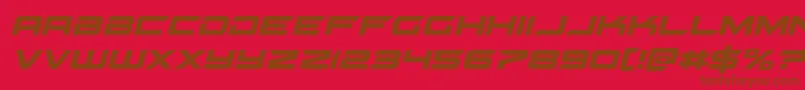 gypsykillerital Font – Brown Fonts on Red Background