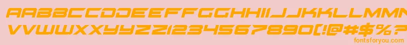 gypsykillerital Font – Orange Fonts on Pink Background