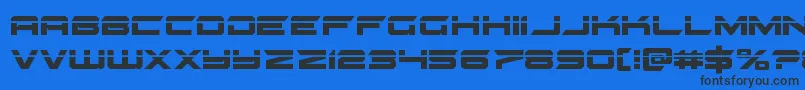 gypsykillerlaser Font – Black Fonts on Blue Background