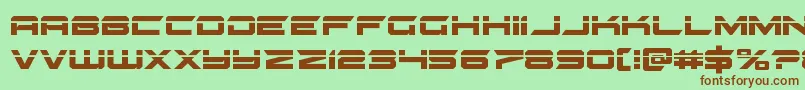 gypsykillerlaser Font – Brown Fonts on Green Background