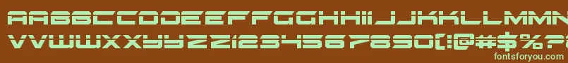 gypsykillerlaser Font – Green Fonts on Brown Background