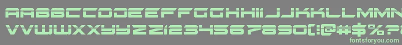 Шрифт gypsykillerlaser – зелёные шрифты на сером фоне