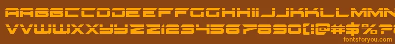 gypsykillerlaser Font – Orange Fonts on Brown Background