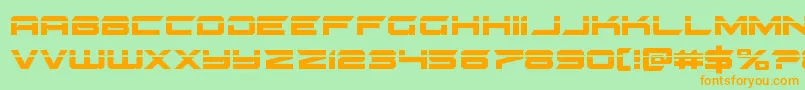gypsykillerlaser Font – Orange Fonts on Green Background