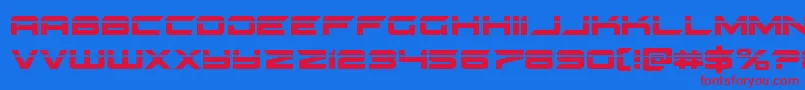 gypsykillerlaser Font – Red Fonts on Blue Background