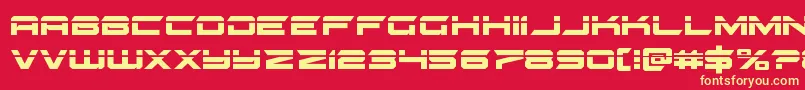 gypsykillerlaser Font – Yellow Fonts on Red Background