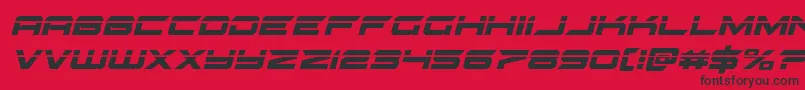 gypsykillerlaserital Font – Black Fonts on Red Background