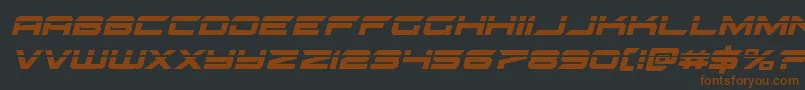 gypsykillerlaserital Font – Brown Fonts on Black Background