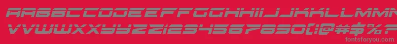 gypsykillerlaserital Font – Gray Fonts on Red Background