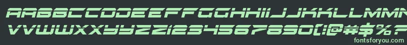 gypsykillerlaserital Font – Green Fonts on Black Background