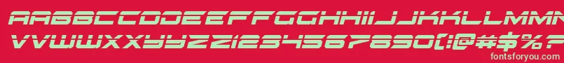 gypsykillerlaserital Font – Green Fonts on Red Background