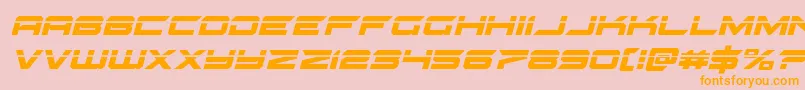 gypsykillerlaserital Font – Orange Fonts on Pink Background
