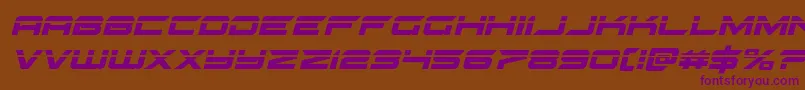 gypsykillerlaserital Font – Purple Fonts on Brown Background