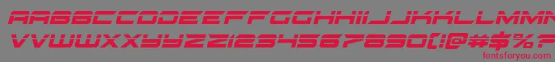 gypsykillerlaserital Font – Red Fonts on Gray Background