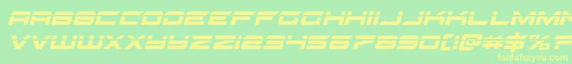 gypsykillerlaserital Font – Yellow Fonts on Green Background