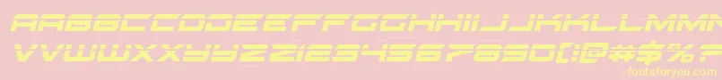 gypsykillerlaserital Font – Yellow Fonts on Pink Background