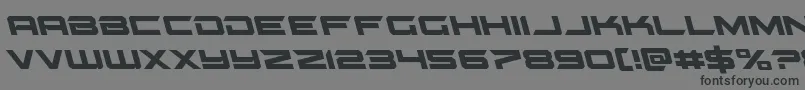 Шрифт gypsykillerleft – чёрные шрифты на сером фоне