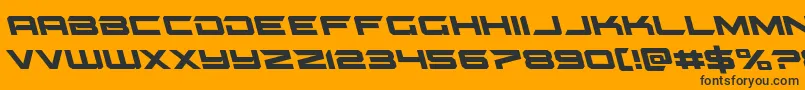 gypsykillerleft Font – Black Fonts on Orange Background