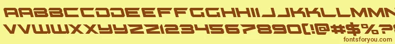 gypsykillerleft Font – Brown Fonts on Yellow Background