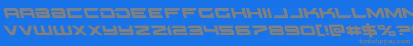 gypsykillerleft Font – Gray Fonts on Blue Background