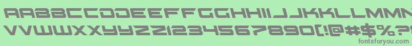 gypsykillerleft Font – Gray Fonts on Green Background