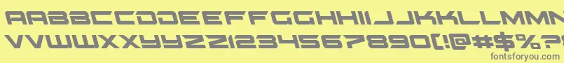 gypsykillerleft Font – Gray Fonts on Yellow Background