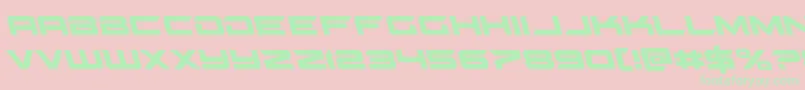 gypsykillerleft Font – Green Fonts on Pink Background