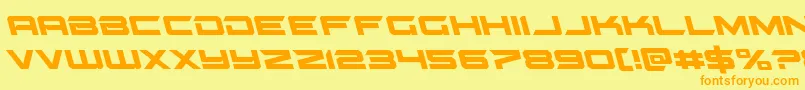gypsykillerleft Font – Orange Fonts on Yellow Background