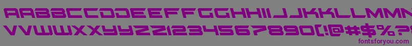 フォントgypsykillerleft – 紫色のフォント、灰色の背景