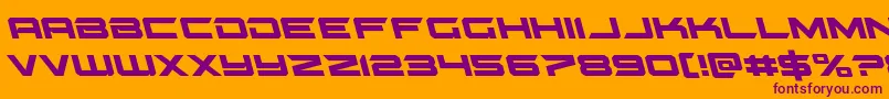 gypsykillerleft Font – Purple Fonts on Orange Background