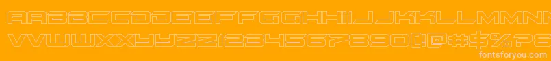 gypsykillerout Font – Pink Fonts on Orange Background
