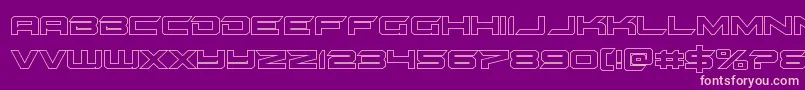 gypsykillerout Font – Pink Fonts on Purple Background