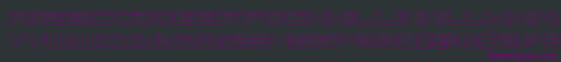 gypsykillerout Font – Purple Fonts on Black Background
