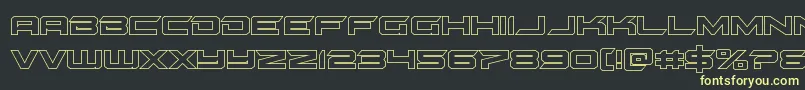 gypsykillerout Font – Yellow Fonts on Black Background