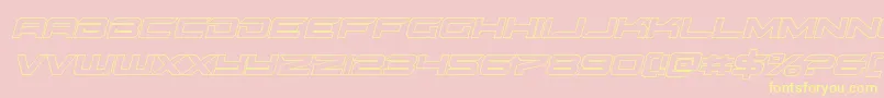 gypsykilleroutital Font – Yellow Fonts on Pink Background