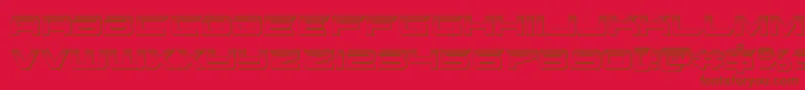 gypsykillerplat-fontti – ruskeat fontit punaisella taustalla