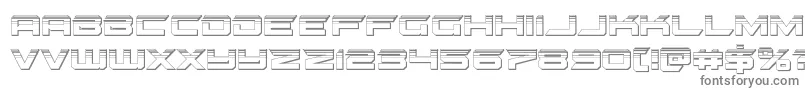 gypsykillerplat Font – Gray Fonts on White Background