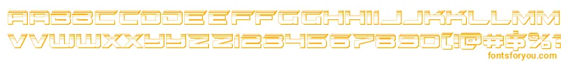 gypsykillerplat-fontti – oranssit fontit valkoisella taustalla