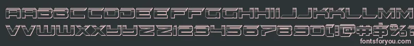 Шрифт gypsykillerplat – розовые шрифты на чёрном фоне