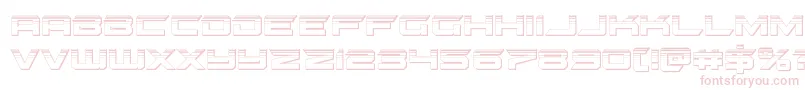 Fonte gypsykillerplat – fontes rosa em um fundo branco